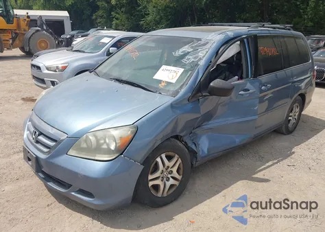 2005 Honda Odyssey Ex-L z USA, uszkodzony, nr VIN 5FNRL38745B056873